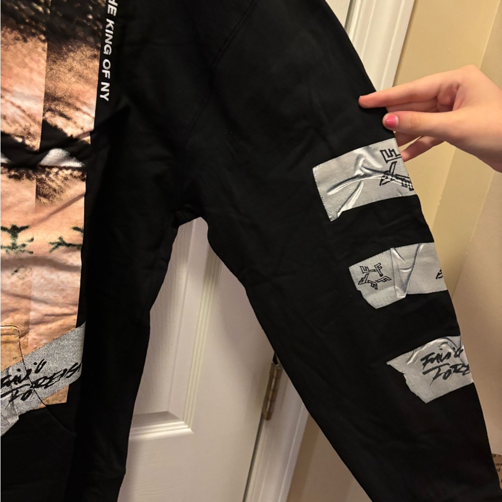 Fivio Foreign King of NY Black Graphic Heavyweight Hoodie in Size XL BRAND NEW!! - Picture 4 of 12